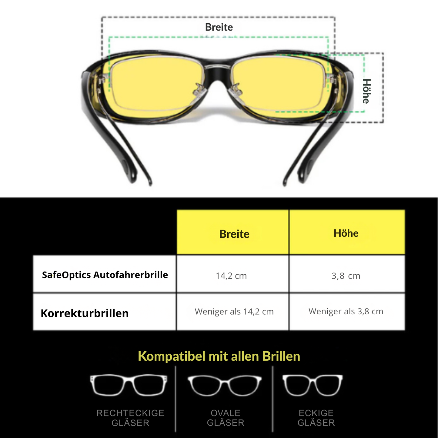 SafeOptics™ Autofahrerbrille